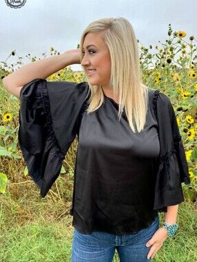 NWT Sterling Kreek Into the Night Top Black